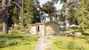 Garaje de madera www.paratucasa.net