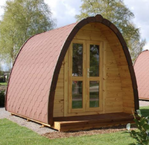 Camping pod 2,4x2,4m.